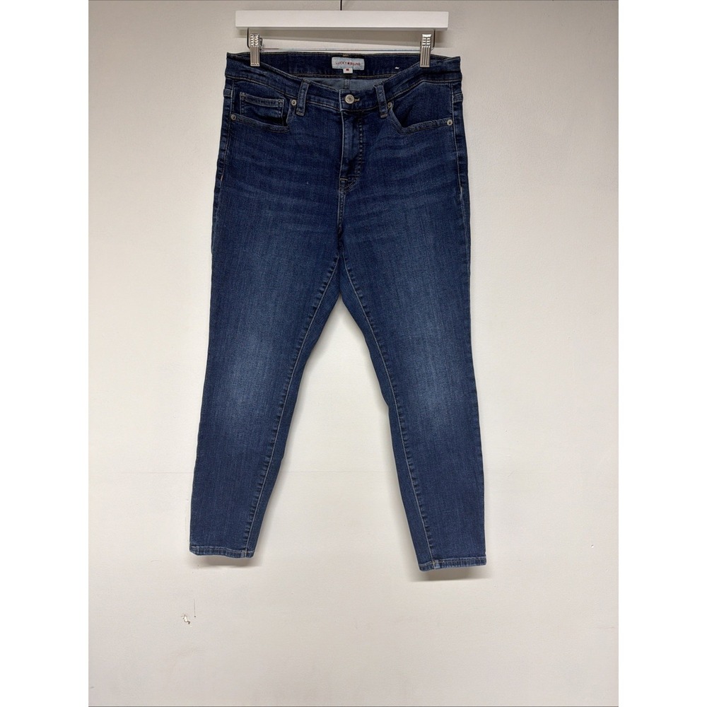 Lucky Brand Women Jeans Size 12/31 Ava Mid Rise Skinny Medium Wash Casual Blue